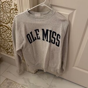 Ole Miss Gray Champion Sweatshirt